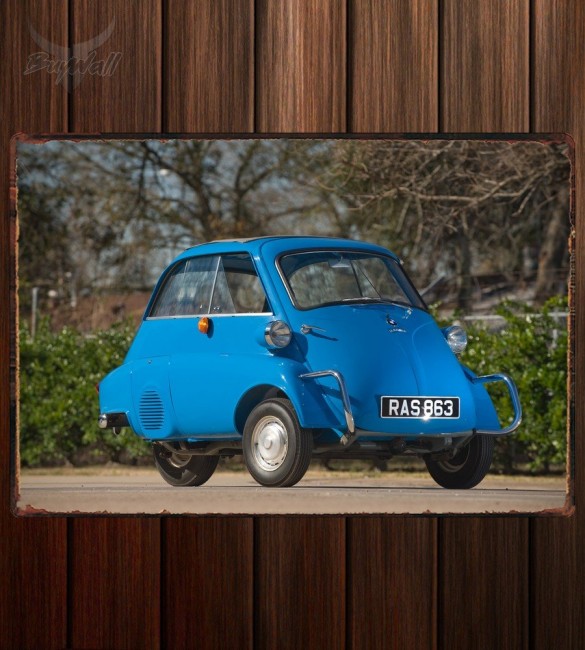Металлическая табличка BMW Isetta 300 Металлическая табличка BMW Isetta 300